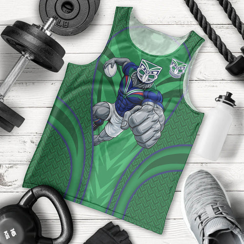 New Zealand Warriors Rugby Mascot Men Tank Top Australian Rugby Culture - Tribal Inspired Warrior