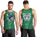 New Zealand Warriors Rugby Mascot Men Tank Top Australian Rugby Culture - Tribal Inspired Warrior