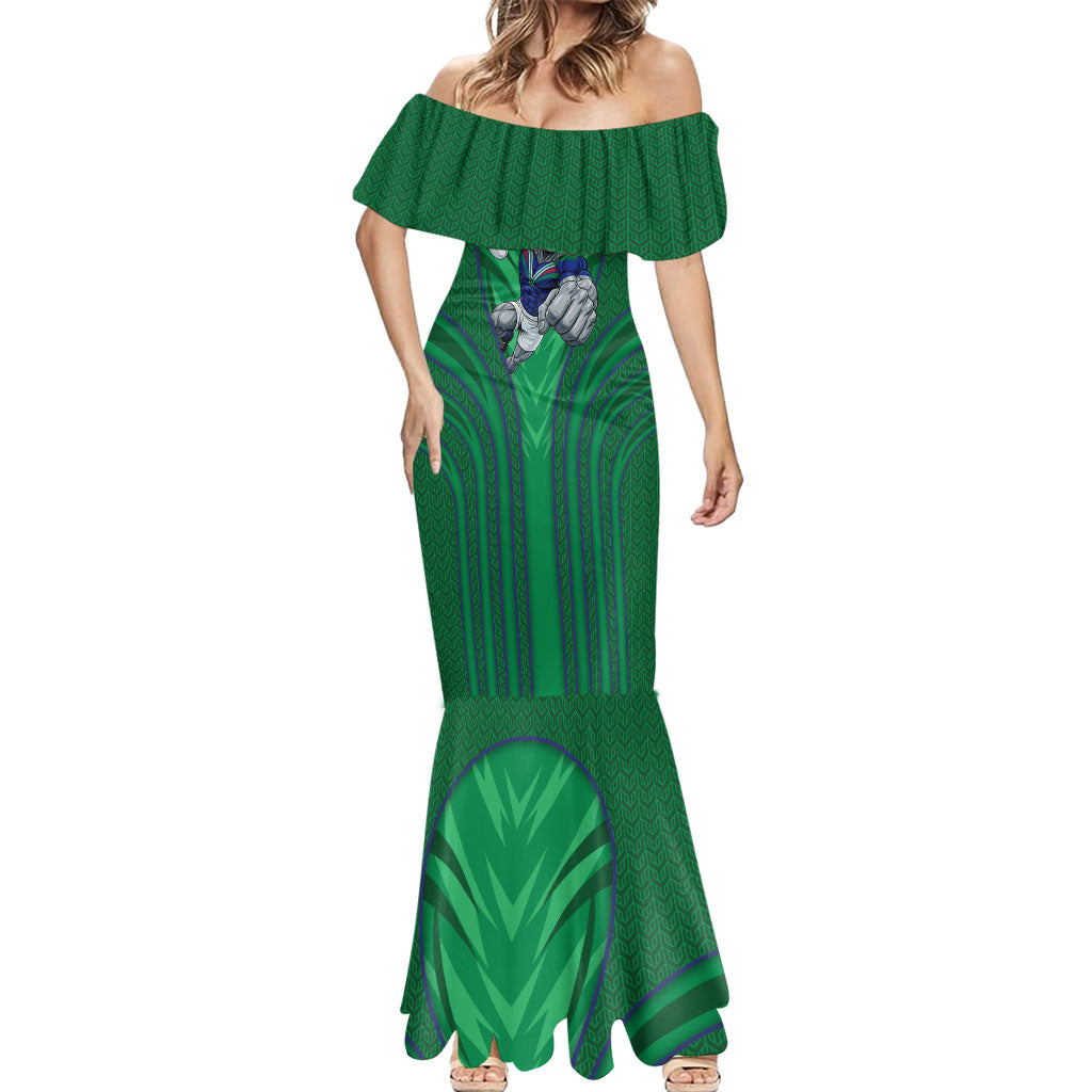 New Zealand Warriors Rugby Mascot Mermaid Dress Australian Rugby Culture - Tribal Inspired Warrior