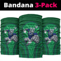 New Zealand Warriors Rugby Mascot Neck Gaiter Australian Rugby Culture - Tribal Inspired Warrior