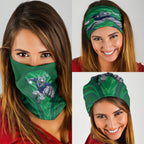 New Zealand Warriors Rugby Mascot Neck Gaiter Australian Rugby Culture - Tribal Inspired Warrior