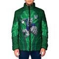 New Zealand Warriors Rugby Mascot Padded Jacket Australian Rugby Culture - Tribal Inspired Warrior