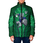 New Zealand Warriors Rugby Mascot Padded Jacket Australian Rugby Culture - Tribal Inspired Warrior
