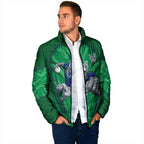 New Zealand Warriors Rugby Mascot Padded Jacket Australian Rugby Culture - Tribal Inspired Warrior