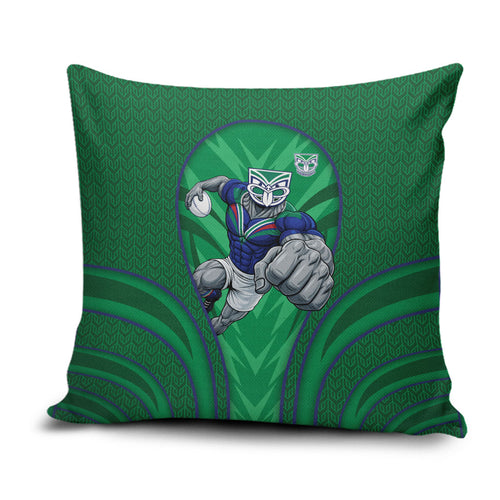 New Zealand Warriors Rugby Mascot Pillow Cover Australian Rugby Culture - Tribal Inspired Warrior