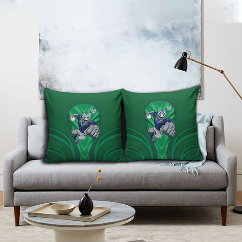 New Zealand Warriors Rugby Mascot Pillow Cover Australian Rugby Culture - Tribal Inspired Warrior