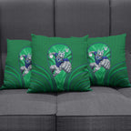 New Zealand Warriors Rugby Mascot Pillow Cover Australian Rugby Culture - Tribal Inspired Warrior