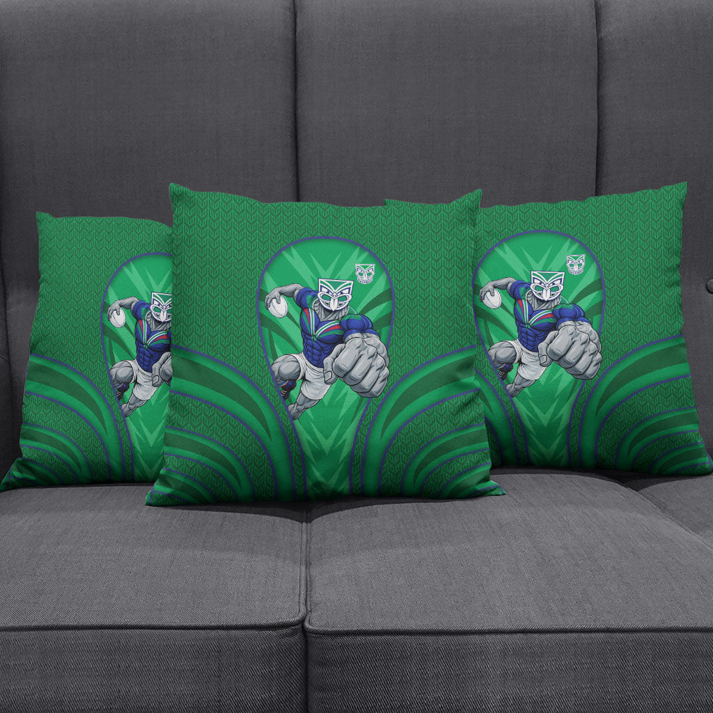 New Zealand Warriors Rugby Mascot Pillow Cover Australian Rugby Culture - Tribal Inspired Warrior
