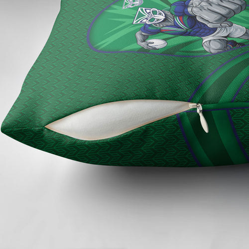 New Zealand Warriors Rugby Mascot Pillow Cover Australian Rugby Culture - Tribal Inspired Warrior