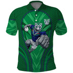 New Zealand Warriors Rugby Mascot Polo Shirt Australian Rugby Culture - Tribal Inspired Warrior