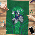 New Zealand Warriors Rugby Mascot Puzzle Australian Rugby Culture - Tribal Inspired Warrior