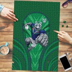 New Zealand Warriors Rugby Mascot Puzzle Australian Rugby Culture - Tribal Inspired Warrior