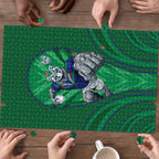 New Zealand Warriors Rugby Mascot Puzzle Australian Rugby Culture - Tribal Inspired Warrior