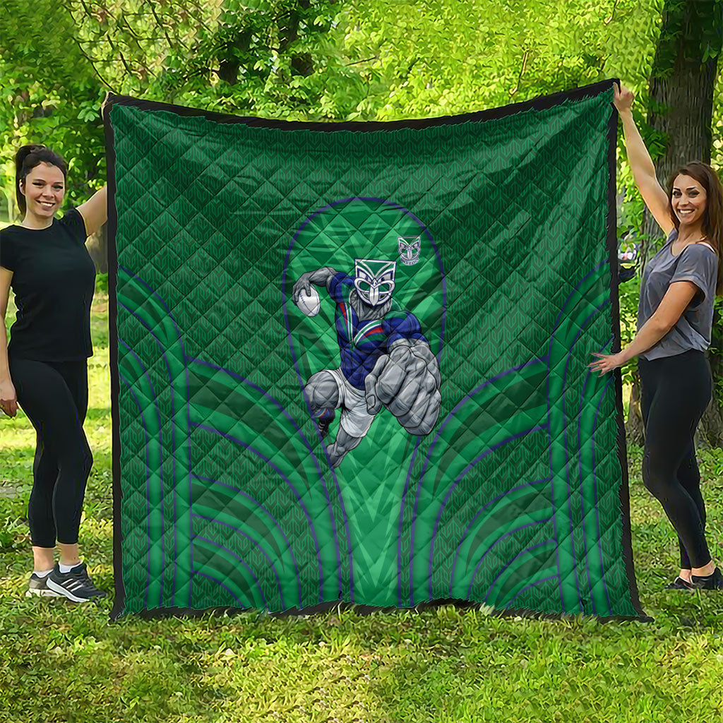 New Zealand Warriors Rugby Mascot Quilt Australian Rugby Culture - Tribal Inspired Warrior