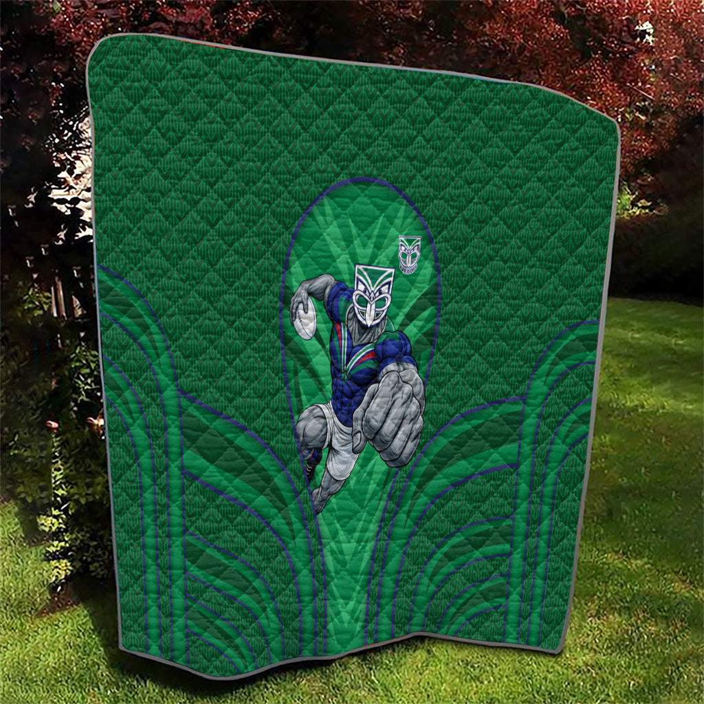 New Zealand Warriors Rugby Mascot Quilt Australian Rugby Culture - Tribal Inspired Warrior
