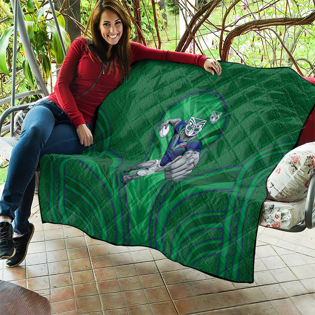 New Zealand Warriors Rugby Mascot Quilt Australian Rugby Culture - Tribal Inspired Warrior