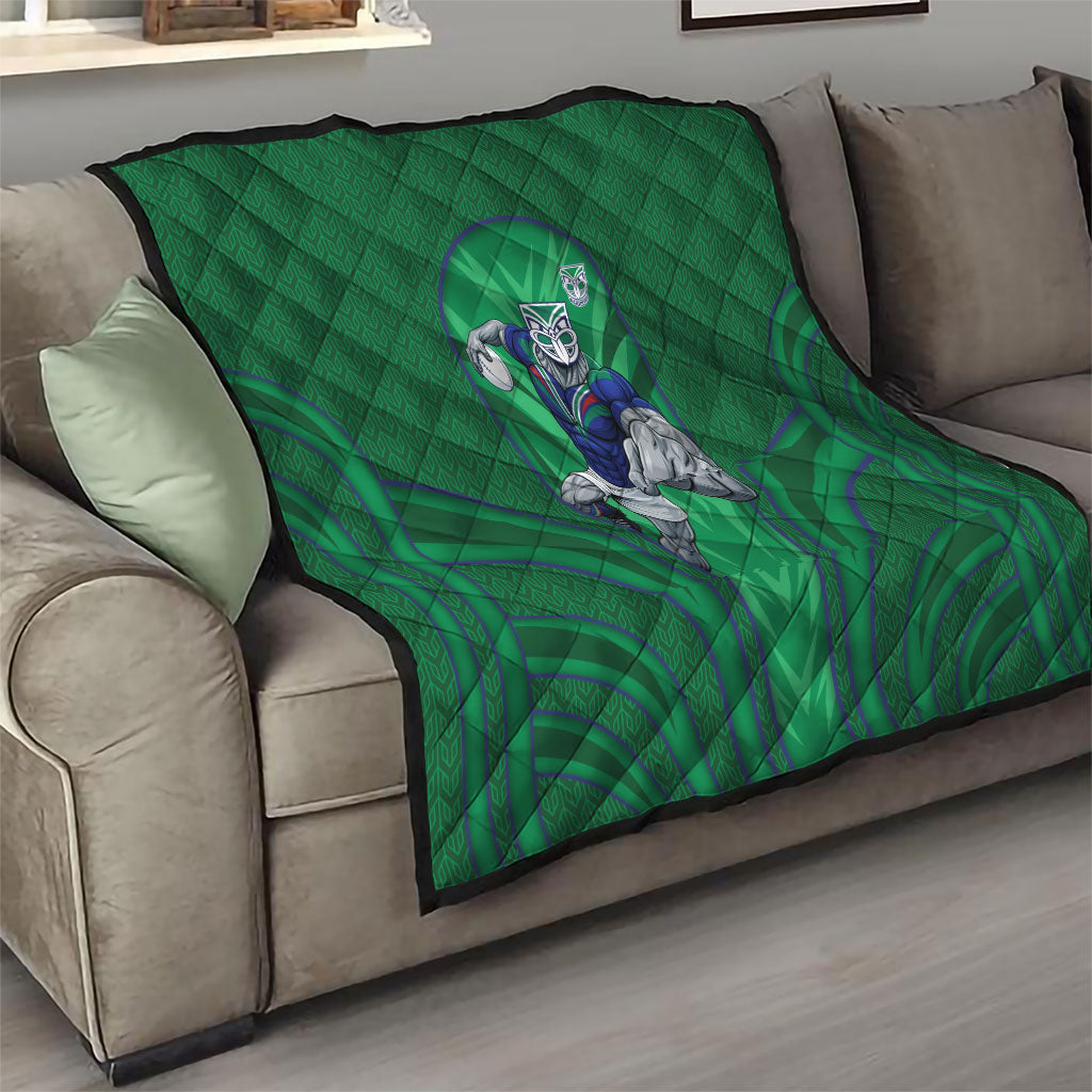 New Zealand Warriors Rugby Mascot Quilt Australian Rugby Culture - Tribal Inspired Warrior