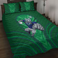 New Zealand Warriors Rugby Mascot Quilt Bed Set Australian Rugby Culture - Tribal Inspired Warrior
