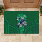 New Zealand Warriors Rugby Mascot Rubber Doormat Australian Rugby Culture - Tribal Inspired Warrior