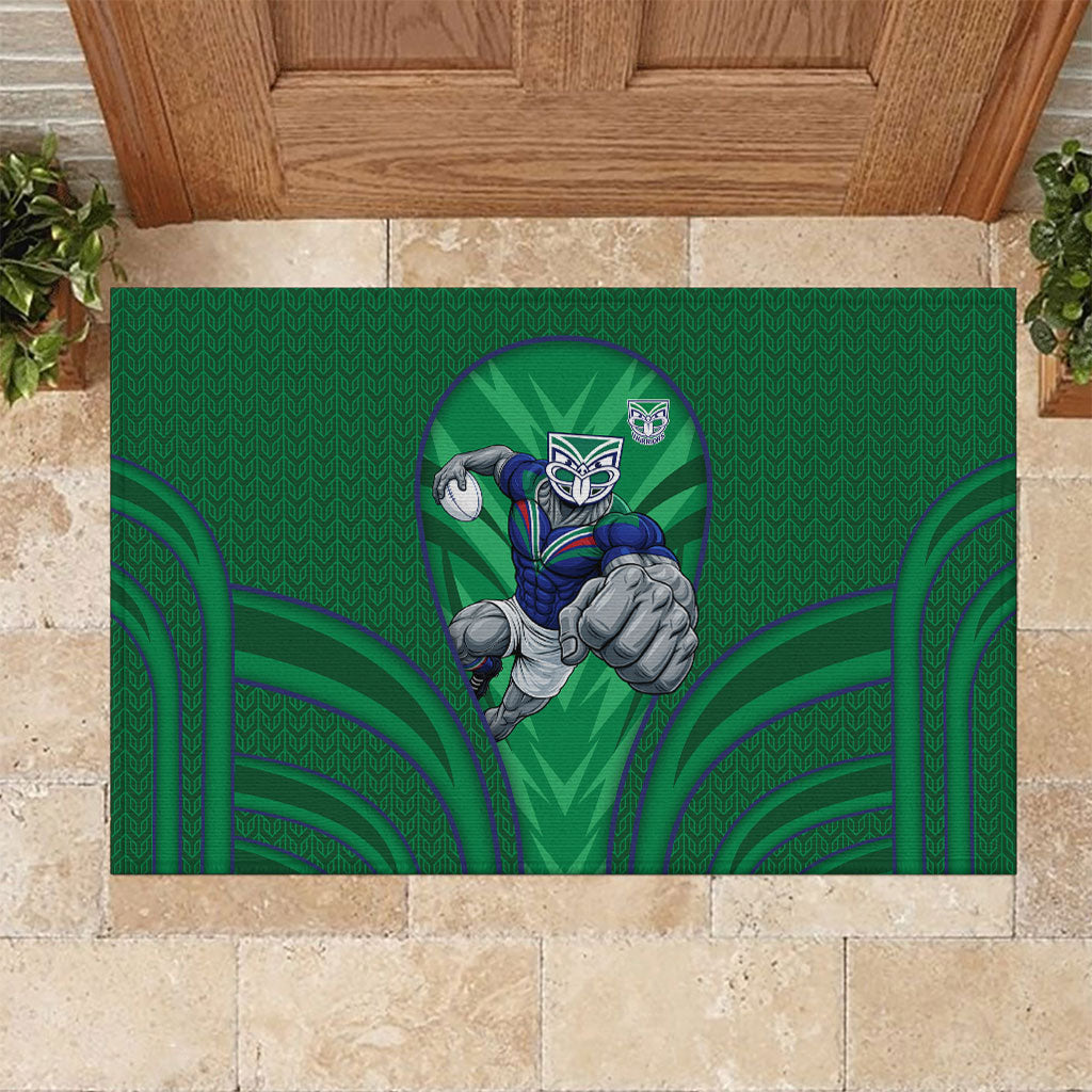 New Zealand Warriors Rugby Mascot Rubber Doormat Australian Rugby Culture - Tribal Inspired Warrior