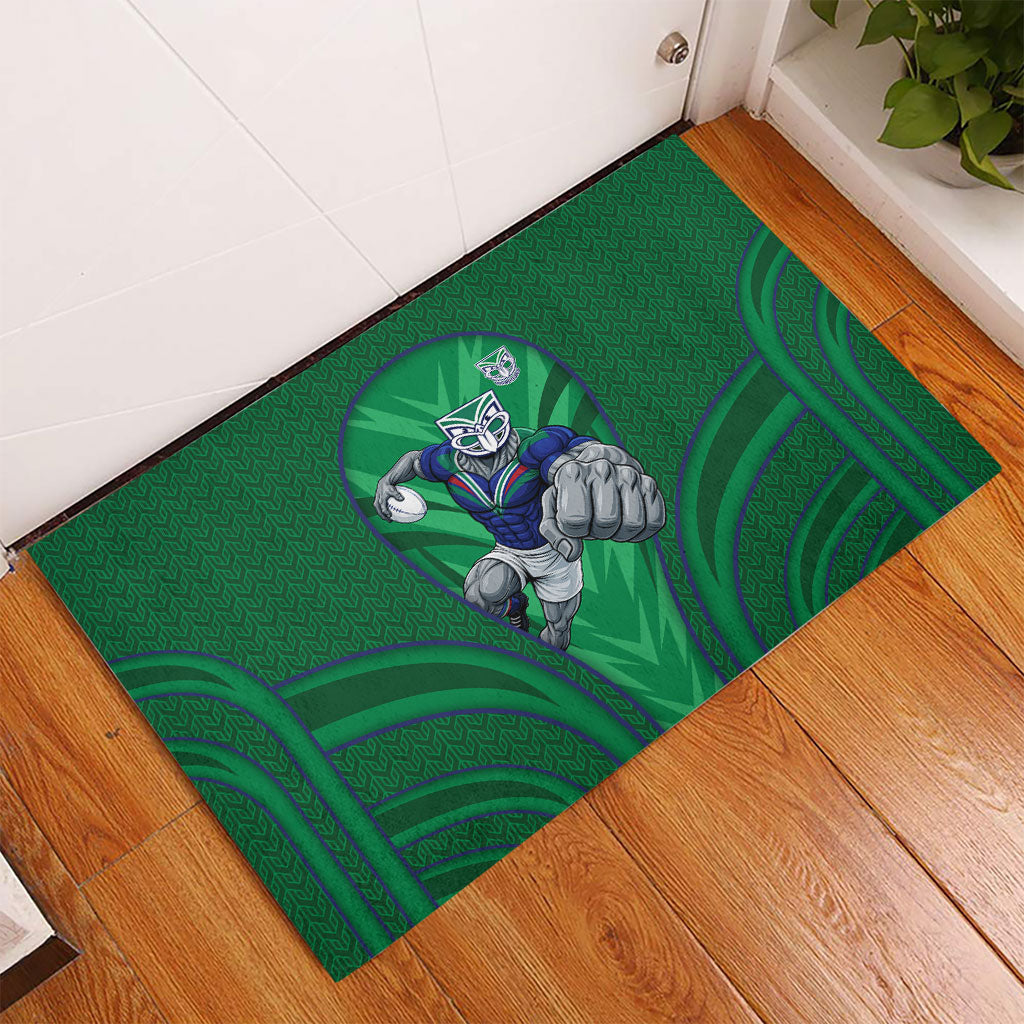 New Zealand Warriors Rugby Mascot Rubber Doormat Australian Rugby Culture - Tribal Inspired Warrior