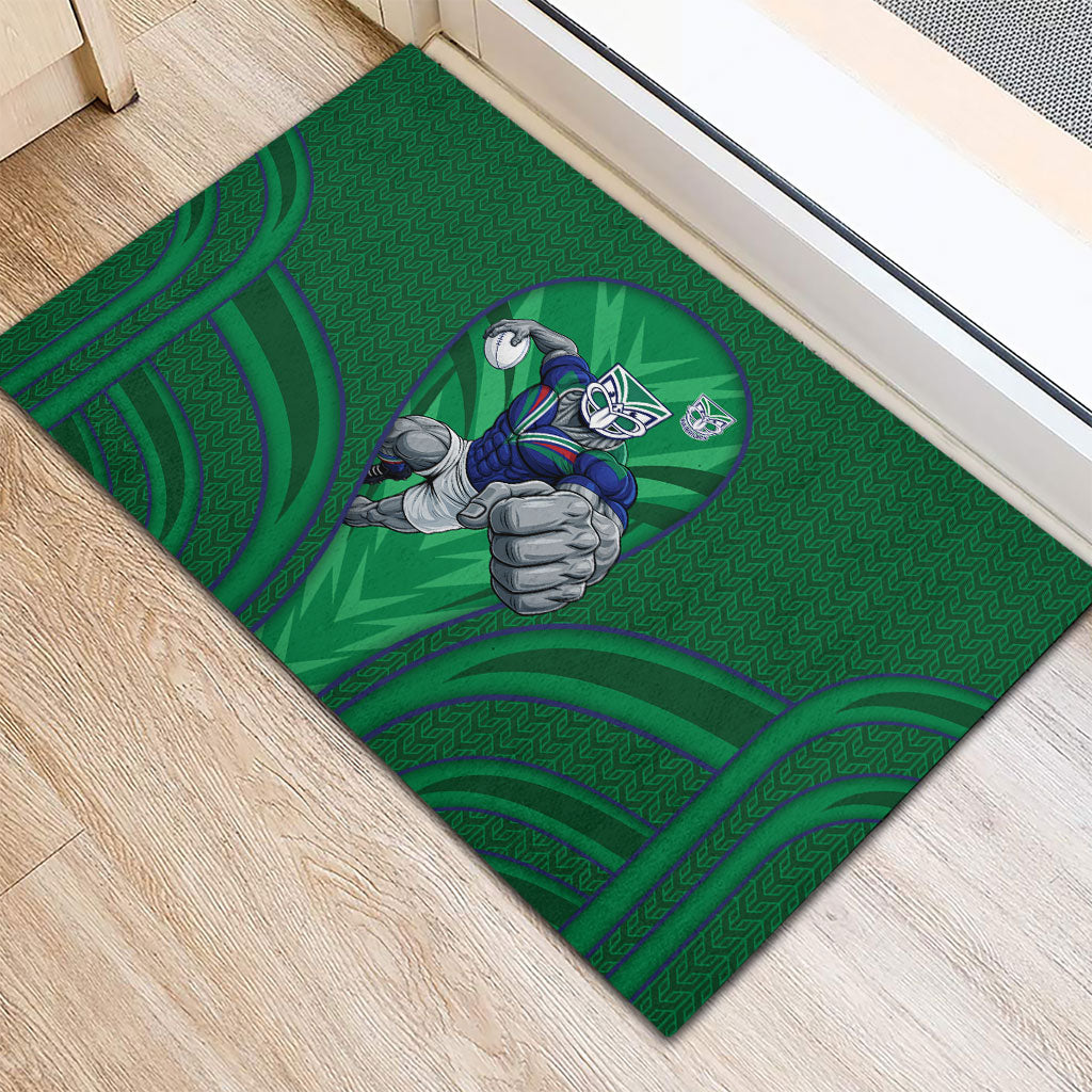 New Zealand Warriors Rugby Mascot Rubber Doormat Australian Rugby Culture - Tribal Inspired Warrior