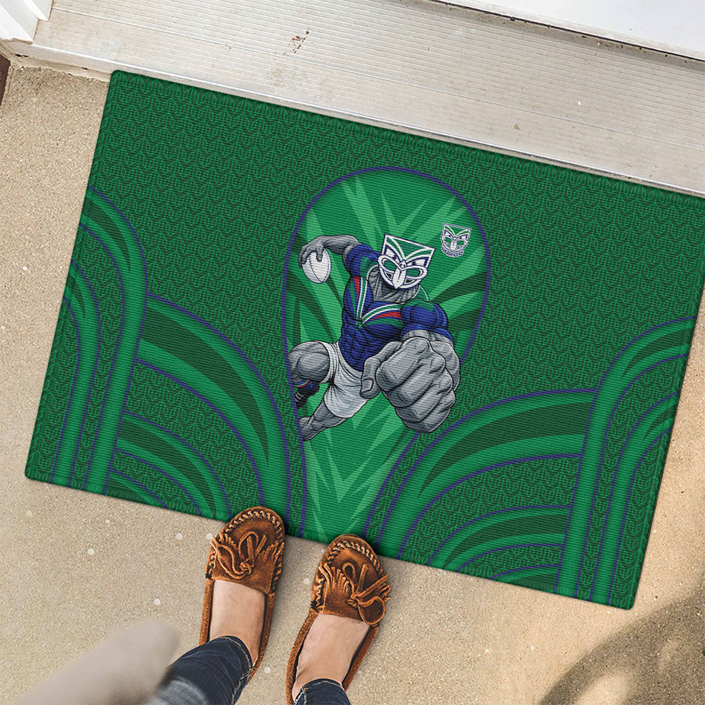 New Zealand Warriors Rugby Mascot Rubber Doormat Australian Rugby Culture - Tribal Inspired Warrior