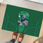 New Zealand Warriors Rugby Mascot Rubber Doormat Australian Rugby Culture - Tribal Inspired Warrior
