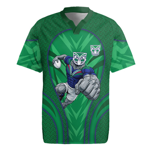New Zealand Warriors Rugby Mascot Rugby Jersey Australian Rugby Culture - Tribal Inspired Warrior