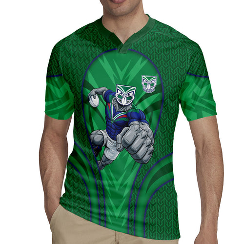 New Zealand Warriors Rugby Mascot Rugby Jersey Australian Rugby Culture - Tribal Inspired Warrior