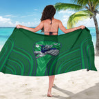 New Zealand Warriors Rugby Mascot Sarong Australian Rugby Culture - Tribal Inspired Warrior