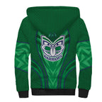New Zealand Warriors Rugby Mascot Sherpa Hoodie Australian Rugby Culture - Tribal Inspired Warrior