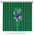 New Zealand Warriors Rugby Mascot Shower Curtain Australian Rugby Culture - Tribal Inspired Warrior