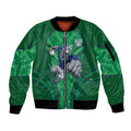 New Zealand Warriors Rugby Mascot Sleeve Zip Bomber Jacket Australian Rugby Culture - Tribal Inspired Warrior