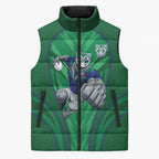 New Zealand Warriors Rugby Mascot Sleeveless Puffer Jacket Australian Rugby Culture - Tribal Inspired Warrior