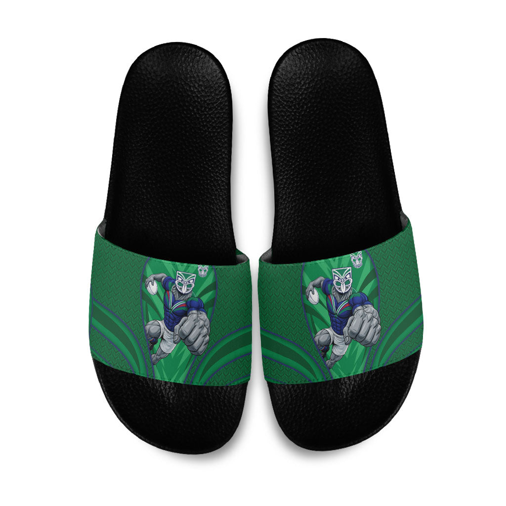 New Zealand Warriors Rugby Mascot Slide Sandals Australian Rugby Culture - Tribal Inspired Warrior