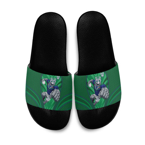 New Zealand Warriors Rugby Mascot Slide Sandals Australian Rugby Culture - Tribal Inspired Warrior