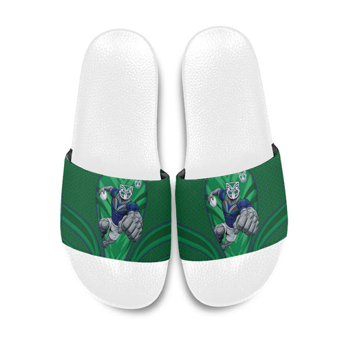 New Zealand Warriors Rugby Mascot Slide Sandals Australian Rugby Culture - Tribal Inspired Warrior