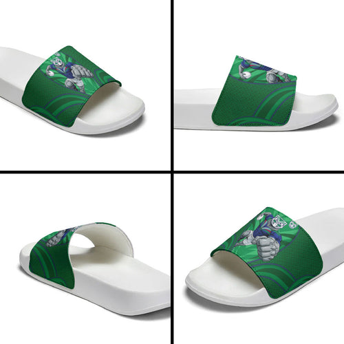 New Zealand Warriors Rugby Mascot Slide Sandals Australian Rugby Culture - Tribal Inspired Warrior