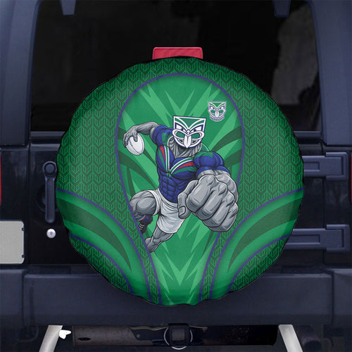 New Zealand Warriors Rugby Mascot Spare Tire Cover Australian Rugby Culture - Tribal Inspired Warrior