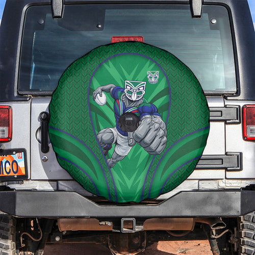 New Zealand Warriors Rugby Mascot Spare Tire Cover Australian Rugby Culture - Tribal Inspired Warrior