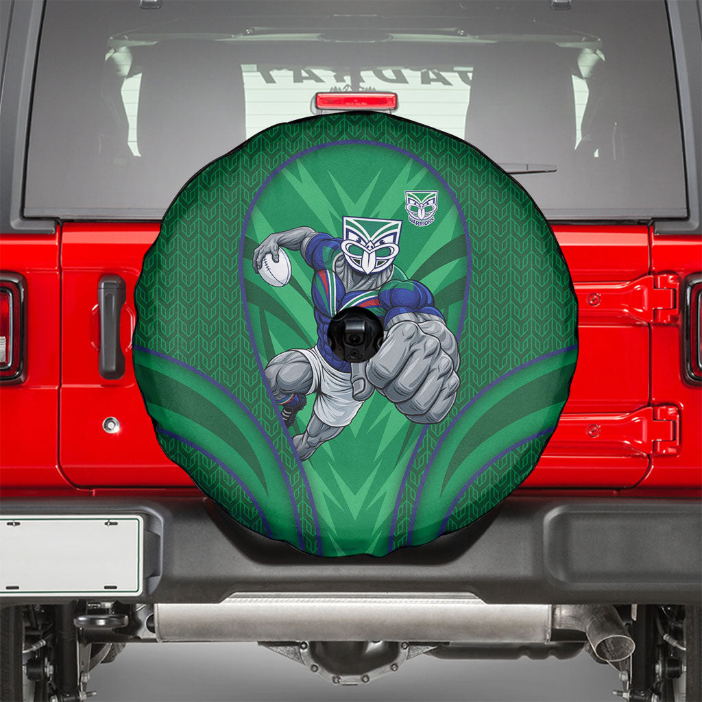 New Zealand Warriors Rugby Mascot Spare Tire Cover Australian Rugby Culture - Tribal Inspired Warrior