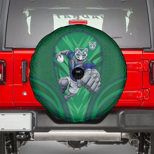New Zealand Warriors Rugby Mascot Spare Tire Cover Australian Rugby Culture - Tribal Inspired Warrior