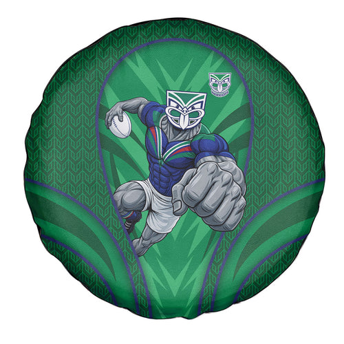 New Zealand Warriors Rugby Mascot Spare Tire Cover Australian Rugby Culture - Tribal Inspired Warrior
