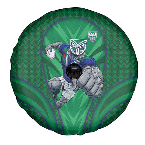 New Zealand Warriors Rugby Mascot Spare Tire Cover Australian Rugby Culture - Tribal Inspired Warrior