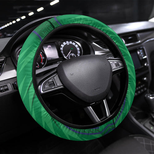 New Zealand Warriors Rugby Mascot Steering Wheel Cover Australian Rugby Culture - Tribal Inspired Warrior
