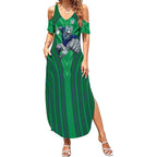 New Zealand Warriors Rugby Mascot Summer Maxi Dress Australian Rugby Culture - Tribal Inspired Warrior