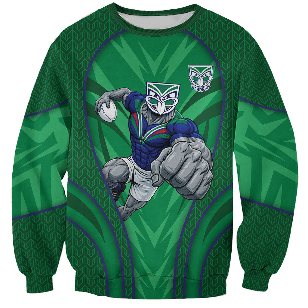 New Zealand Warriors Rugby Mascot Sweatshirt Australian Rugby Culture - Tribal Inspired Warrior