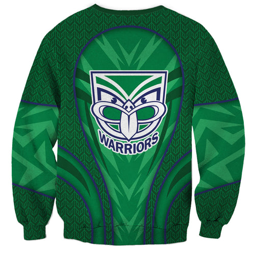 New Zealand Warriors Rugby Mascot Sweatshirt Australian Rugby Culture - Tribal Inspired Warrior