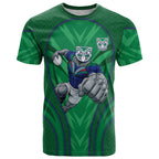 New Zealand Warriors Rugby Mascot T Shirt Australian Rugby Culture - Tribal Inspired Warrior